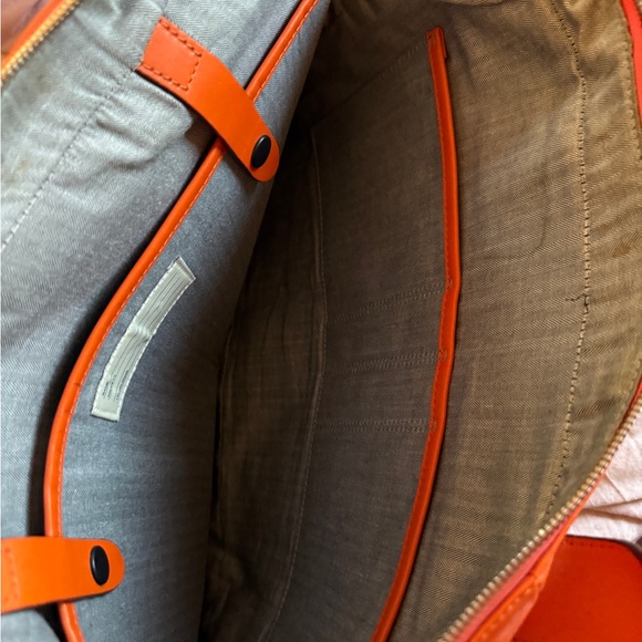 Orange Leather messenger bag by Jack Spade - Picture 6 of 7